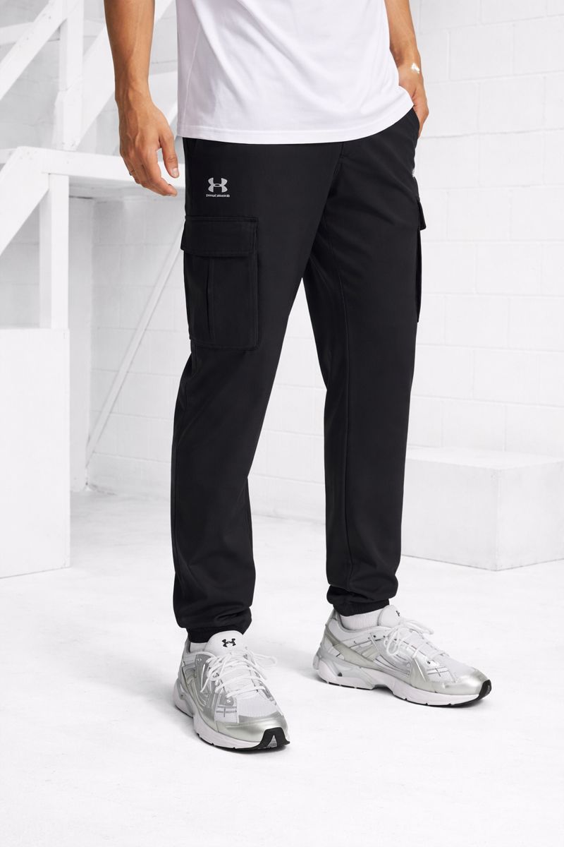 Under Armour Vibe Woven Cargo Trainingsbroek Heren Zwart