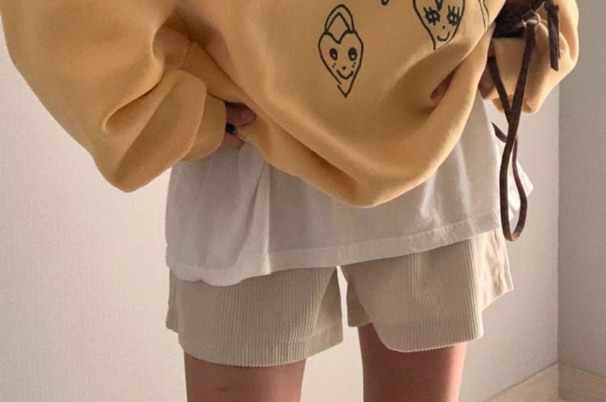 SeoulPop - Losvallende sweatshirt met hartprint