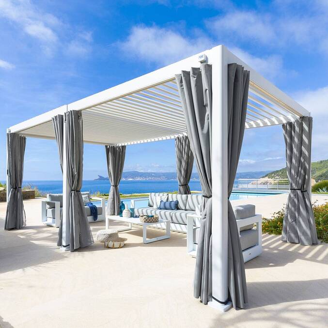 Pergola bioclimatique EVORA Blanc