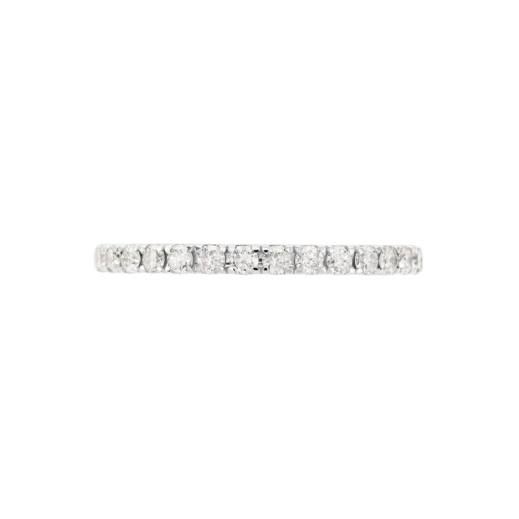 Alliance Lauralee Demi-tour Or Blanc Diamant
