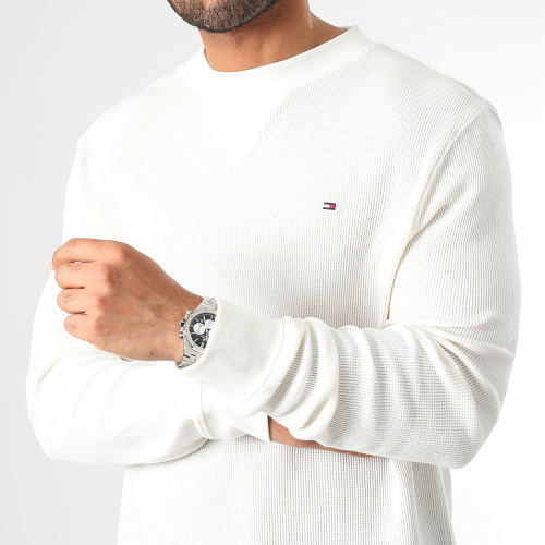 Tee Shirt Manches Longues Fine Waffle 8581 Beige Clair