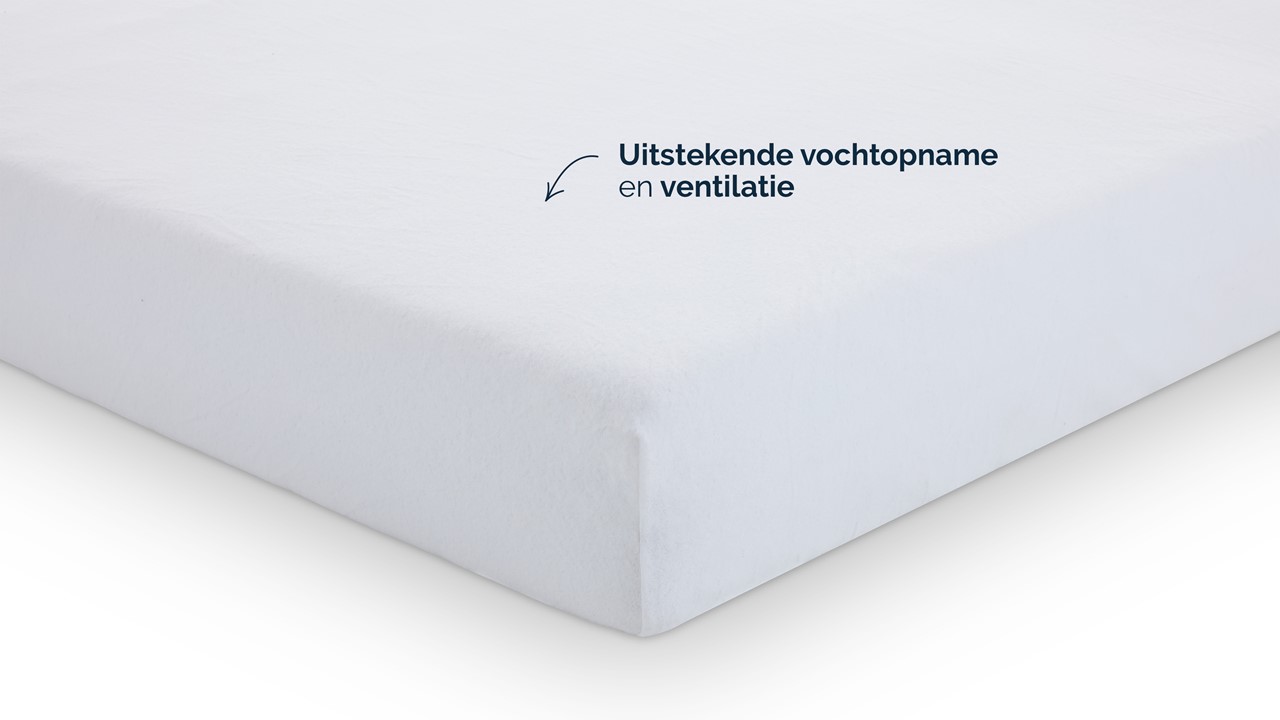 Molton matrasbeschermer B Bright