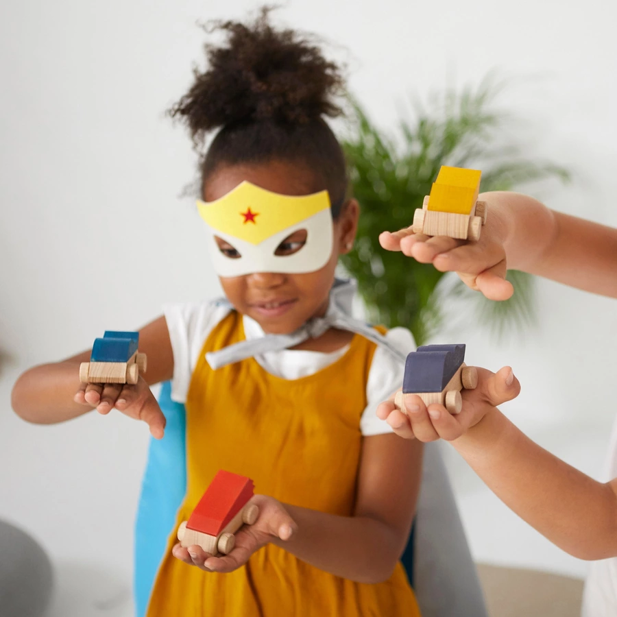 Montessori® Pack 4 Superwagen mehrfarbig