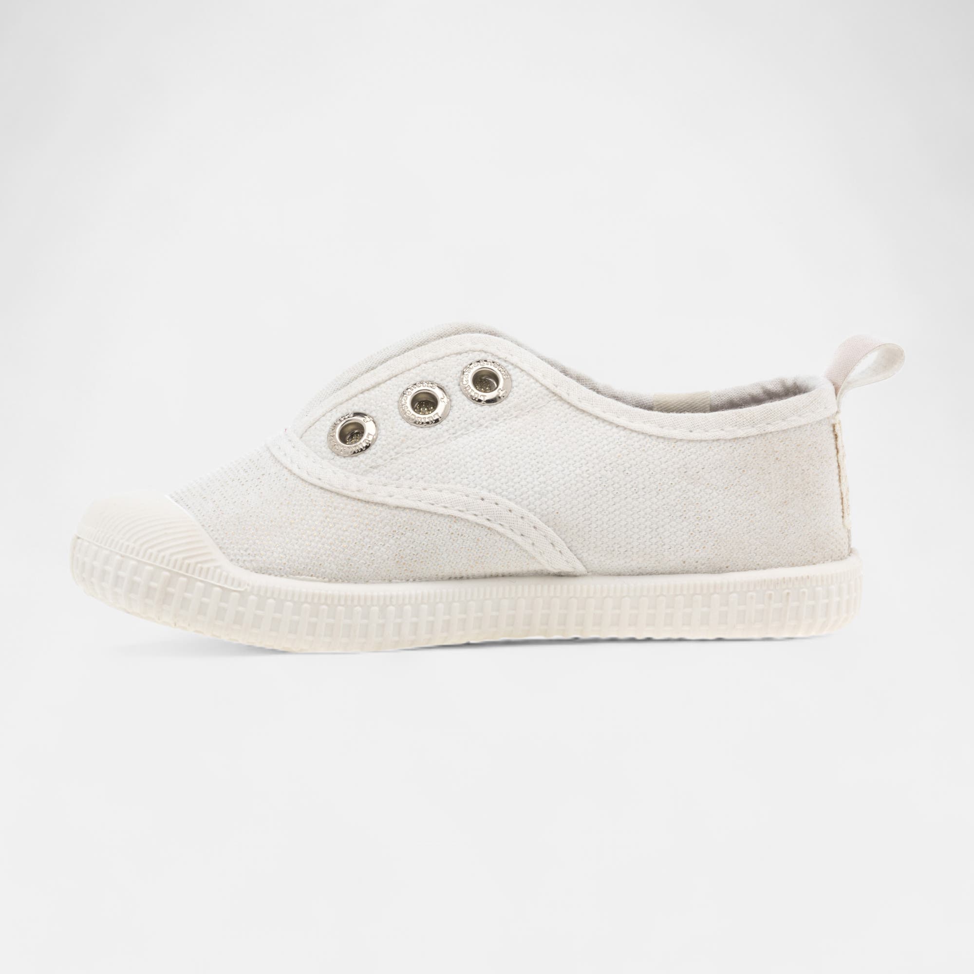 Baskets en toile Fille beige