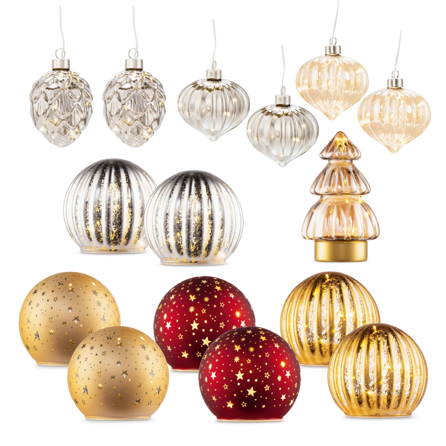 CASALUX LED-Glaskugeln und -figuren