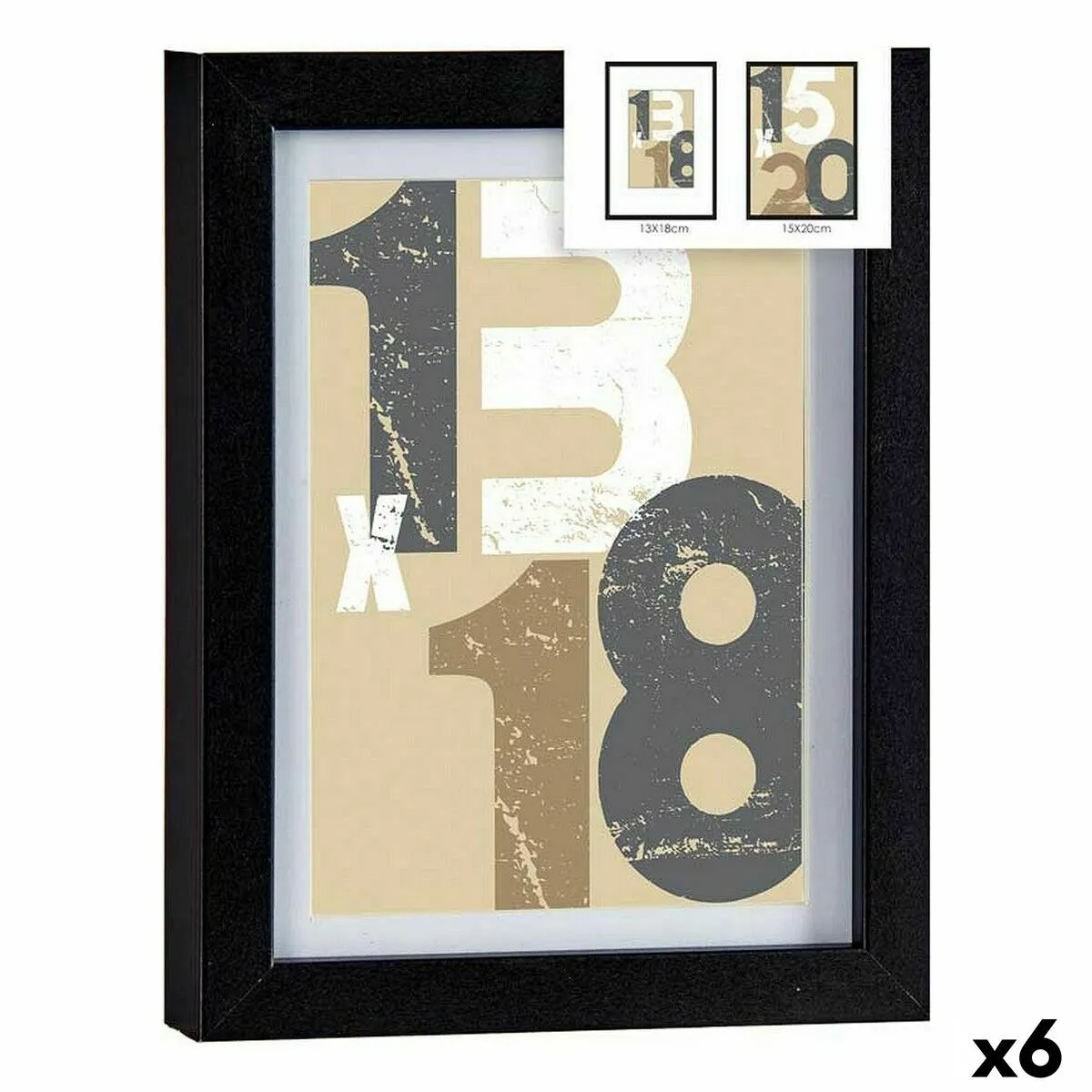 Gift Decor Cadre photo 18x23 Noir