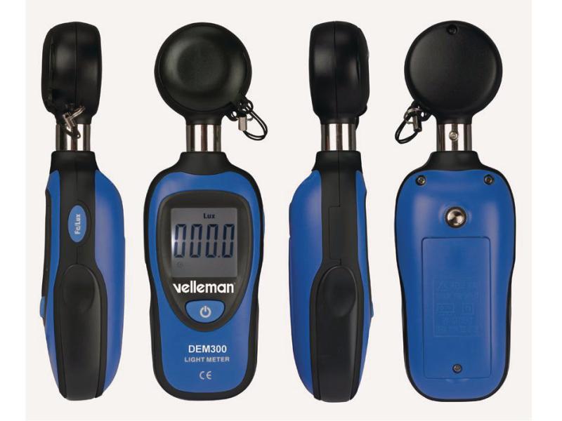 Velleman Luxmeter DEM300 Digitales Luxmeter
