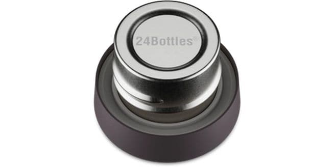 24Bottles Thermosflasche Clima Titanium 500 ml, Abyss Trinkflasche aus rostfreiem Edelstahl für tägliche Nutzung