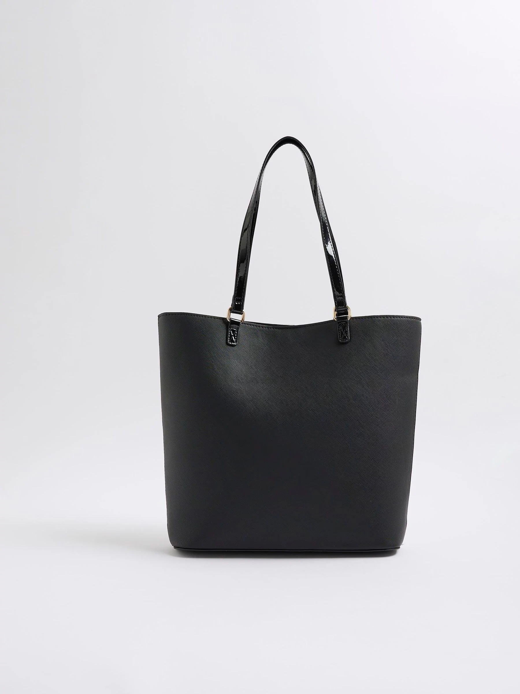 River Island Heart Lock Pocket Shopper Bag