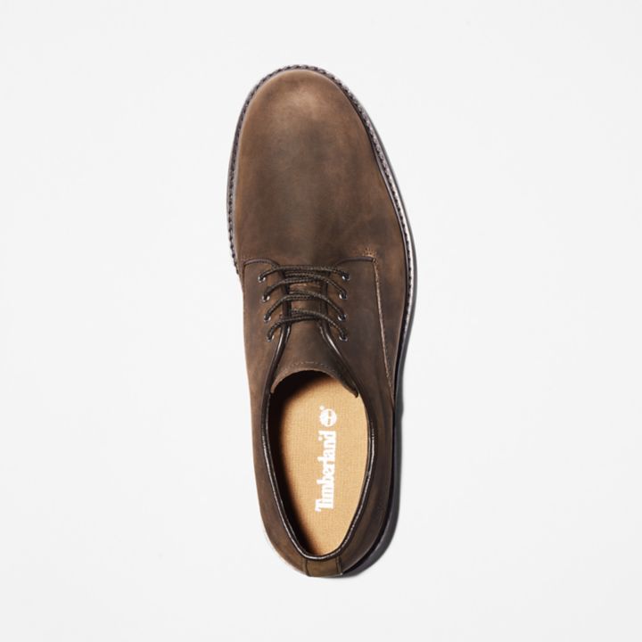 Sapato Oxford impermeável Stormbucks para homem, na cor marrom escuro.