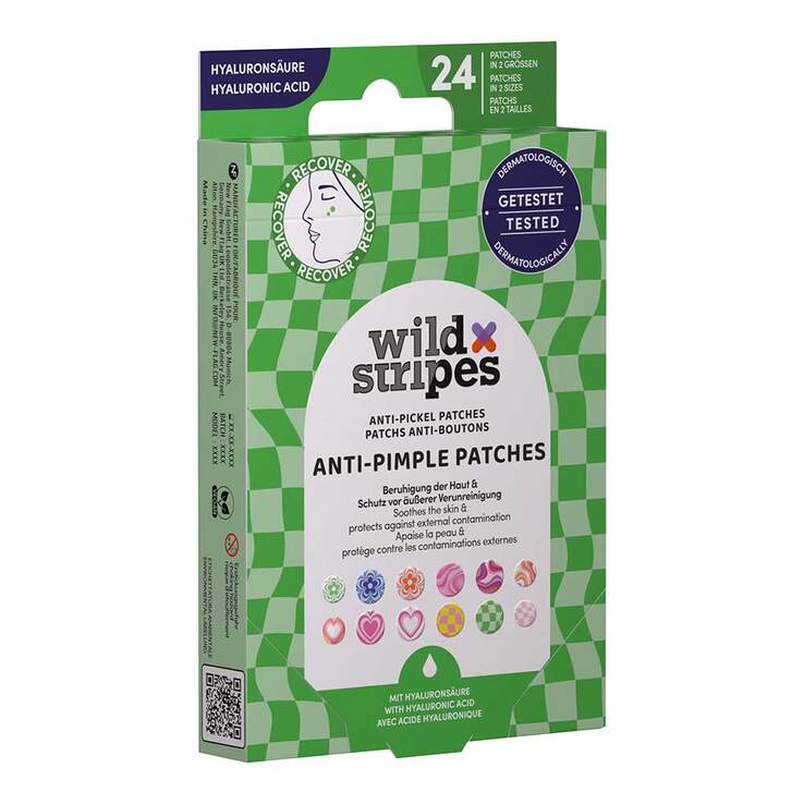 Wild Stripes Anti-Pickel Patches Groovy Recover, 24 St