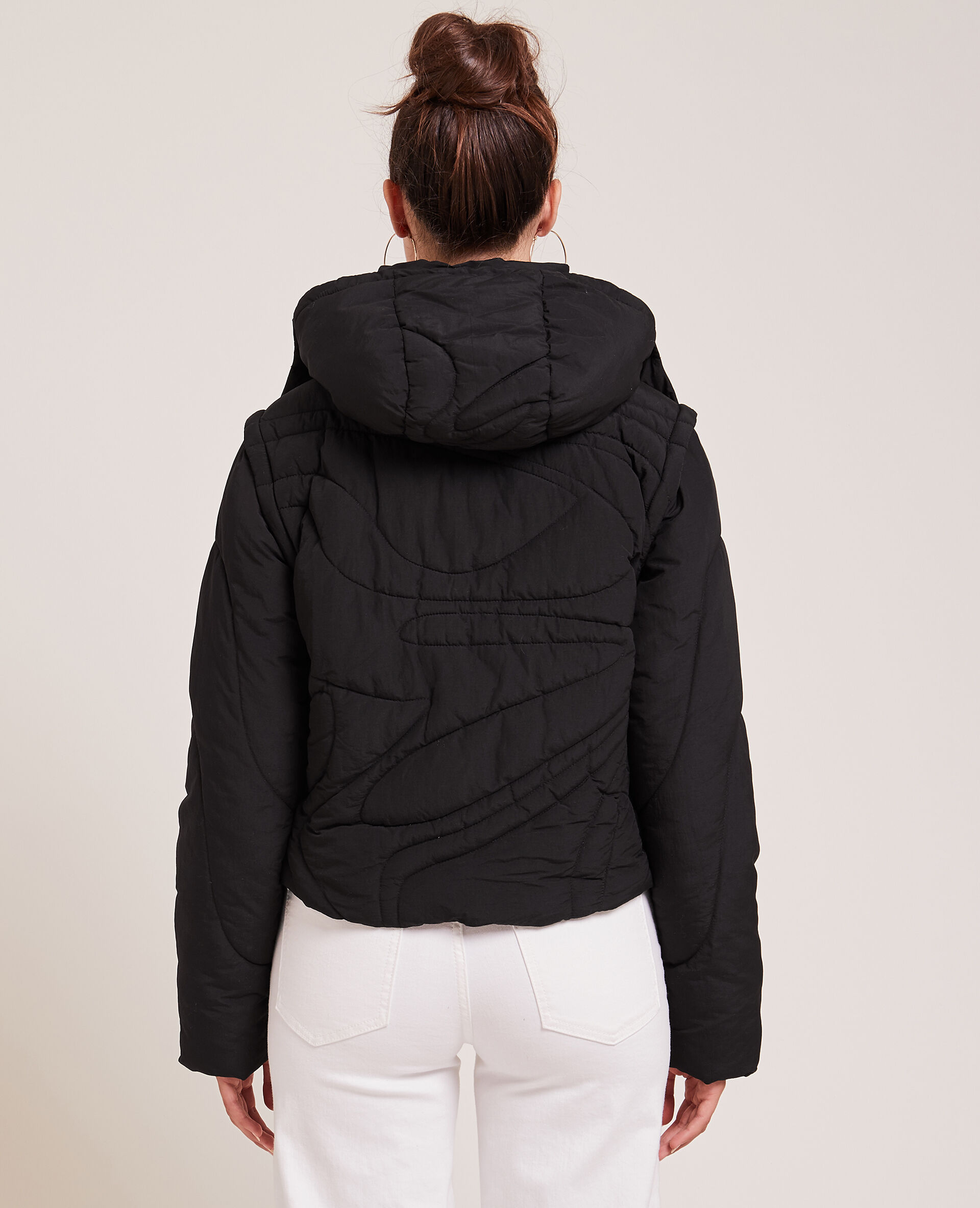 Doudoune matelassage wavy - Noir