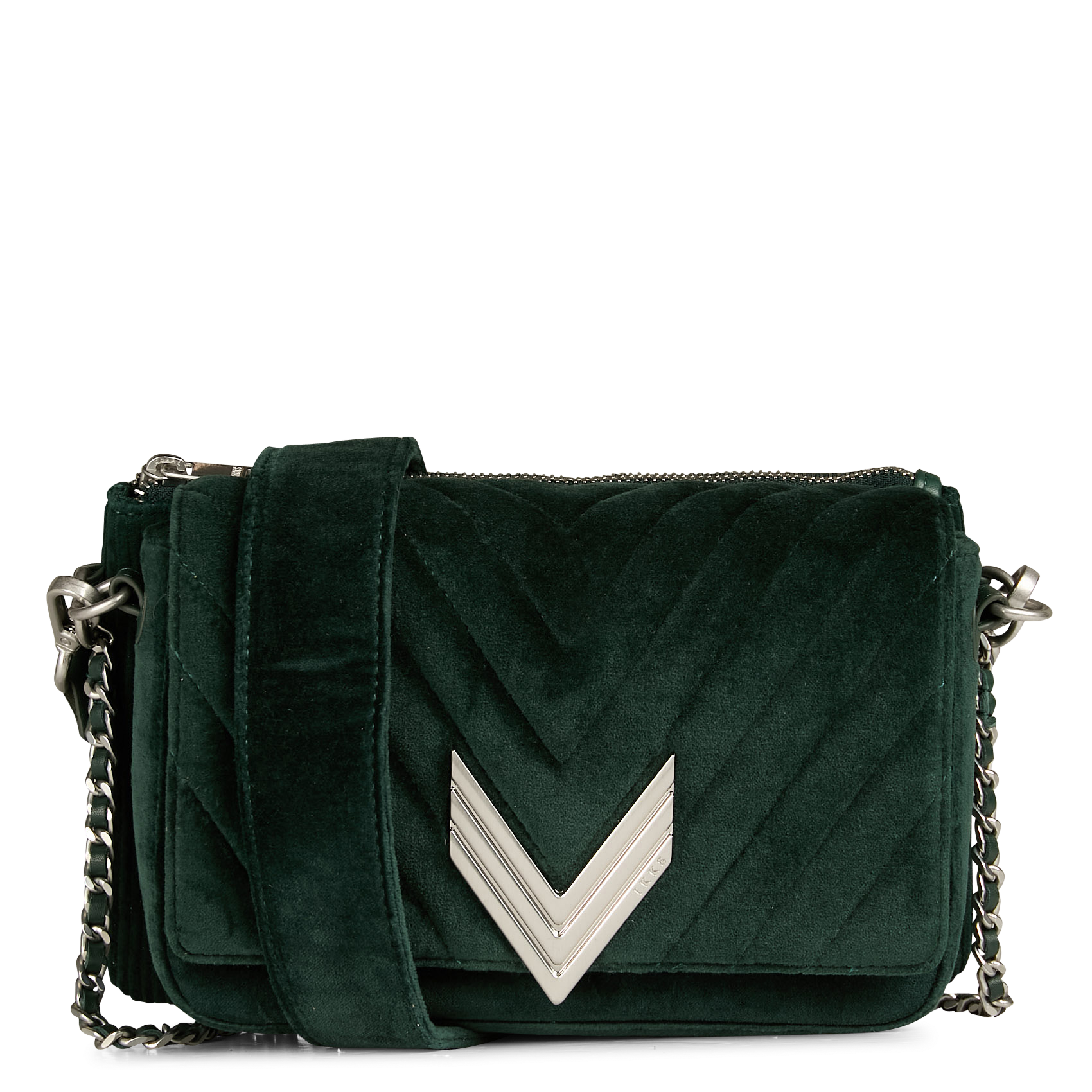 111 - Sac pochette matelassé en cuir | Vert