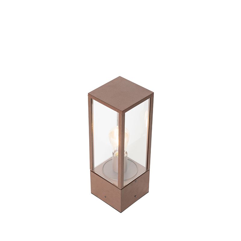 Industriële staande buitenlamp roestbruin 40 cm IP44 - Charlois
