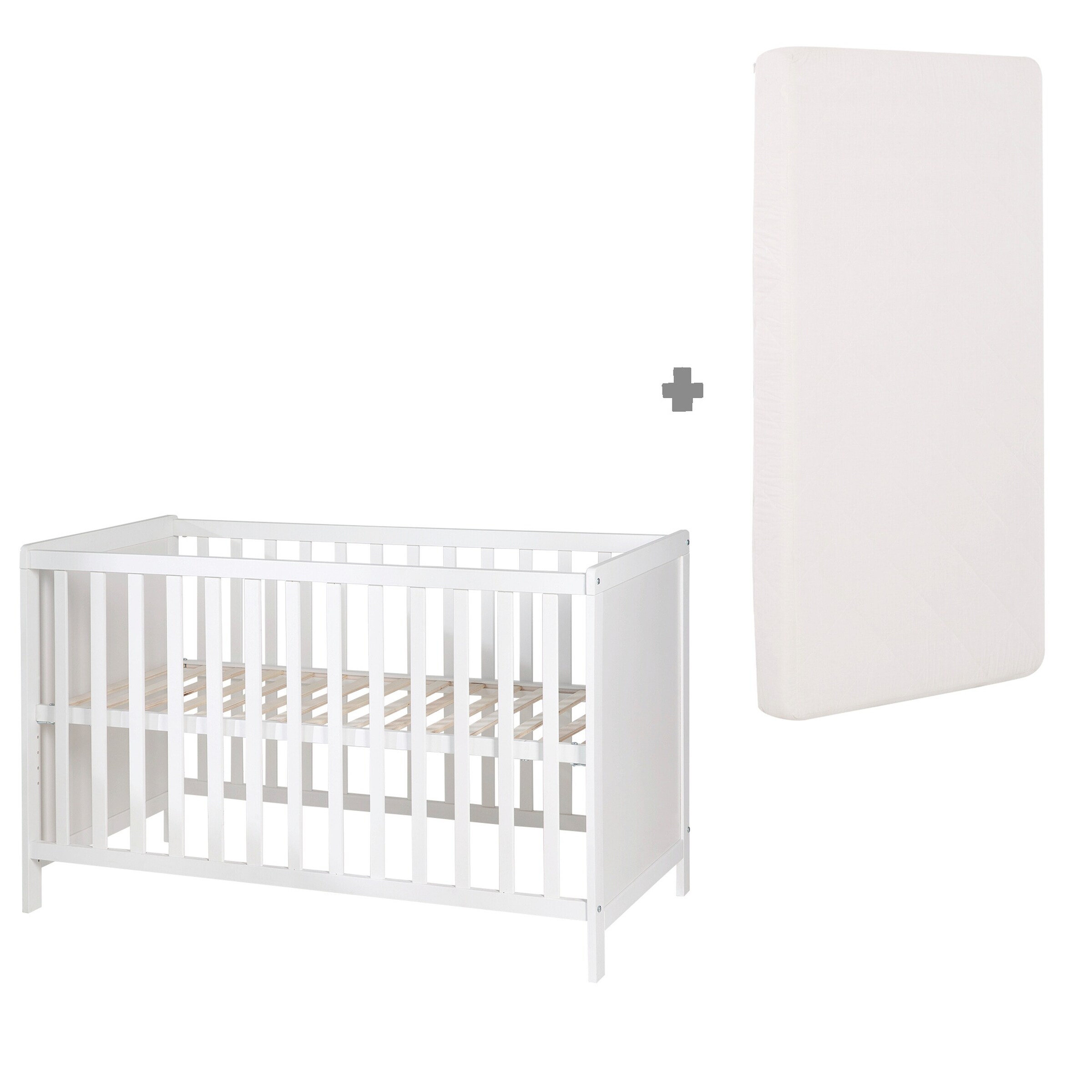 roba Beistellbett, 60 x 120 cm mit Matratze Universal