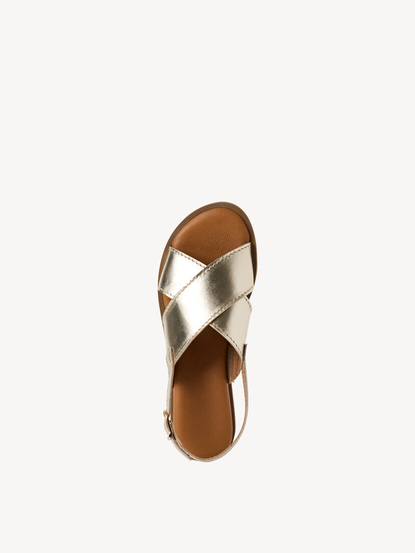 Leren Sandaal - goud