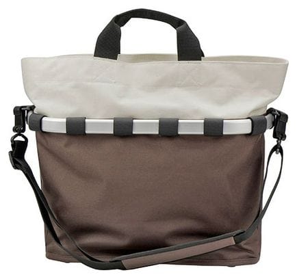Sacoche de Porte-Bagage Klickfix Bikebasket Oval M Mocca