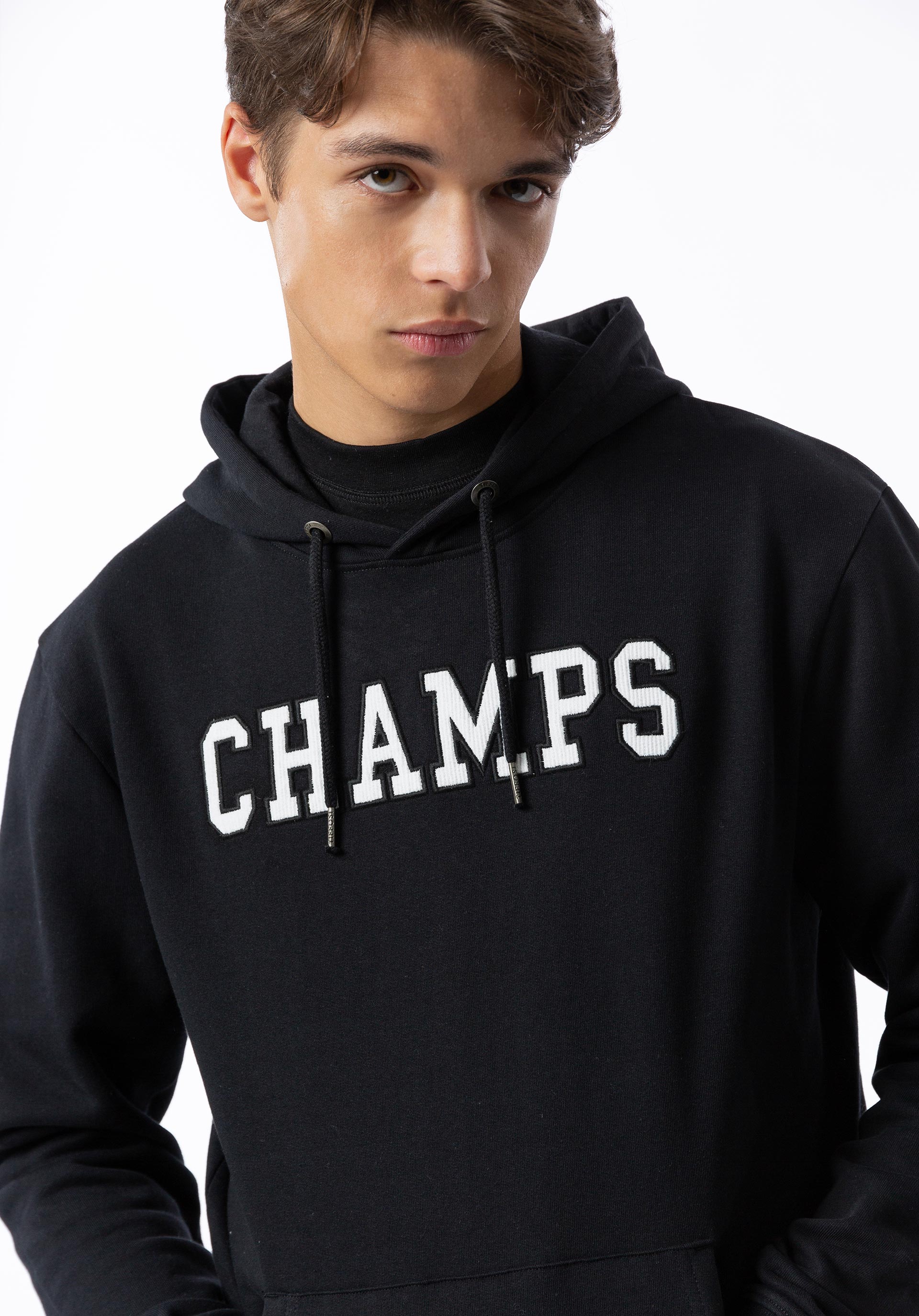 Hoodie com Bordado Frontal