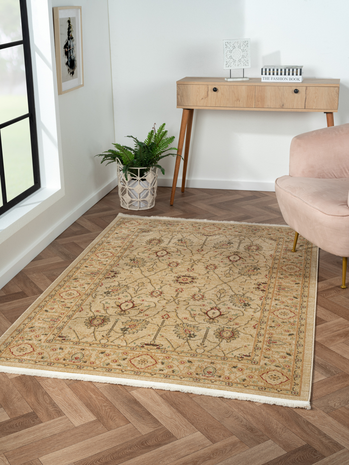 Teppich MARYAM 2 - beige-creme - 140x200 cm