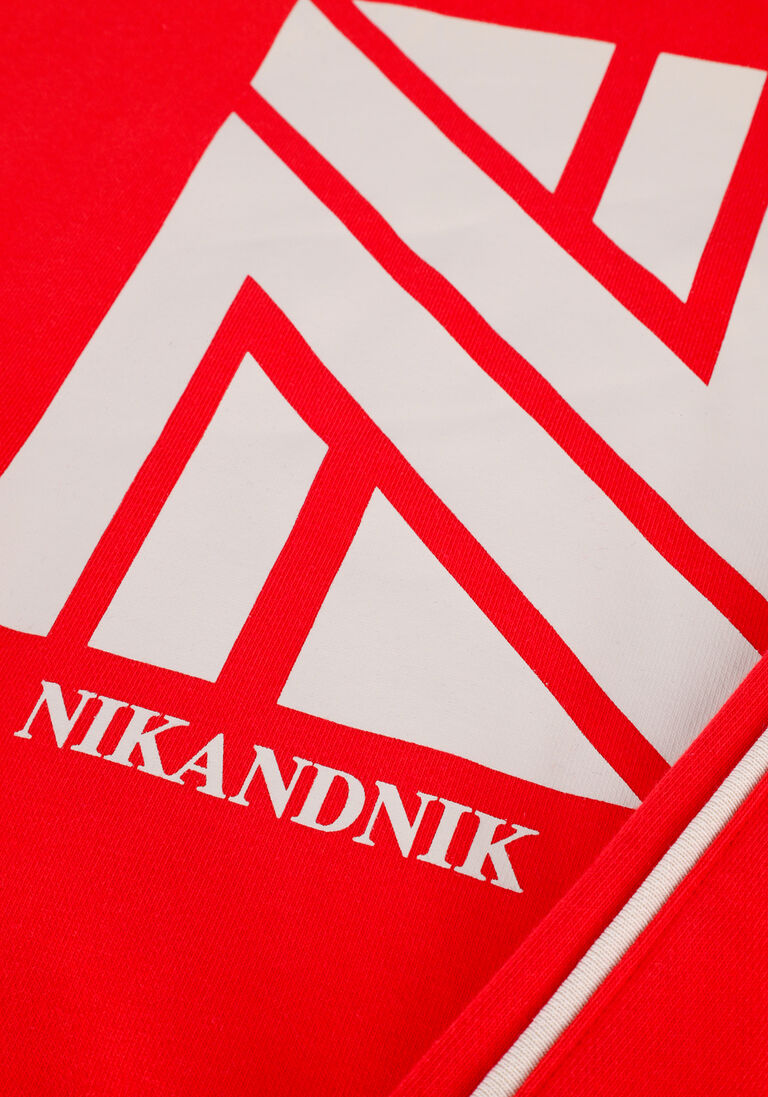 NIK & NIK rode nik & nik midi jurk athleisure sweatdress