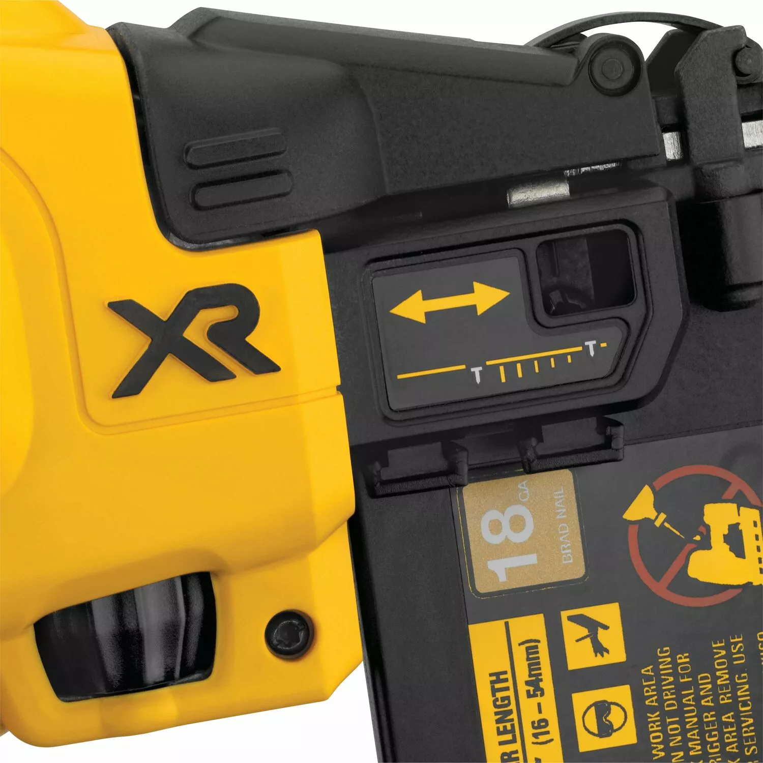 DeWALT DCN680NT 18V Li-Ion Accu afwerk tacker body in TSTAK - 15-54mm - 18 Gauge - koolborstelloos