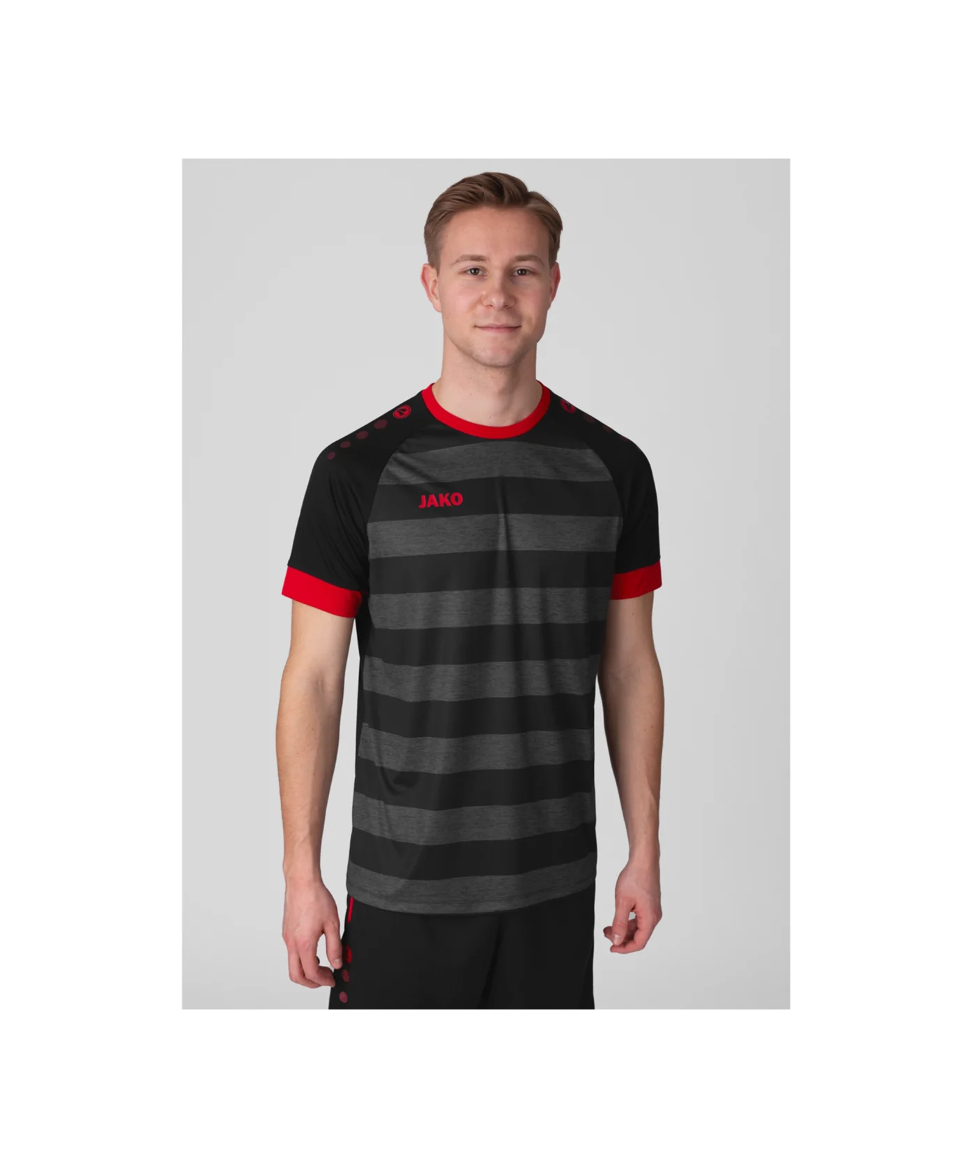 JAKO Celtic Melange KA Trikot Schwarz Rot F809