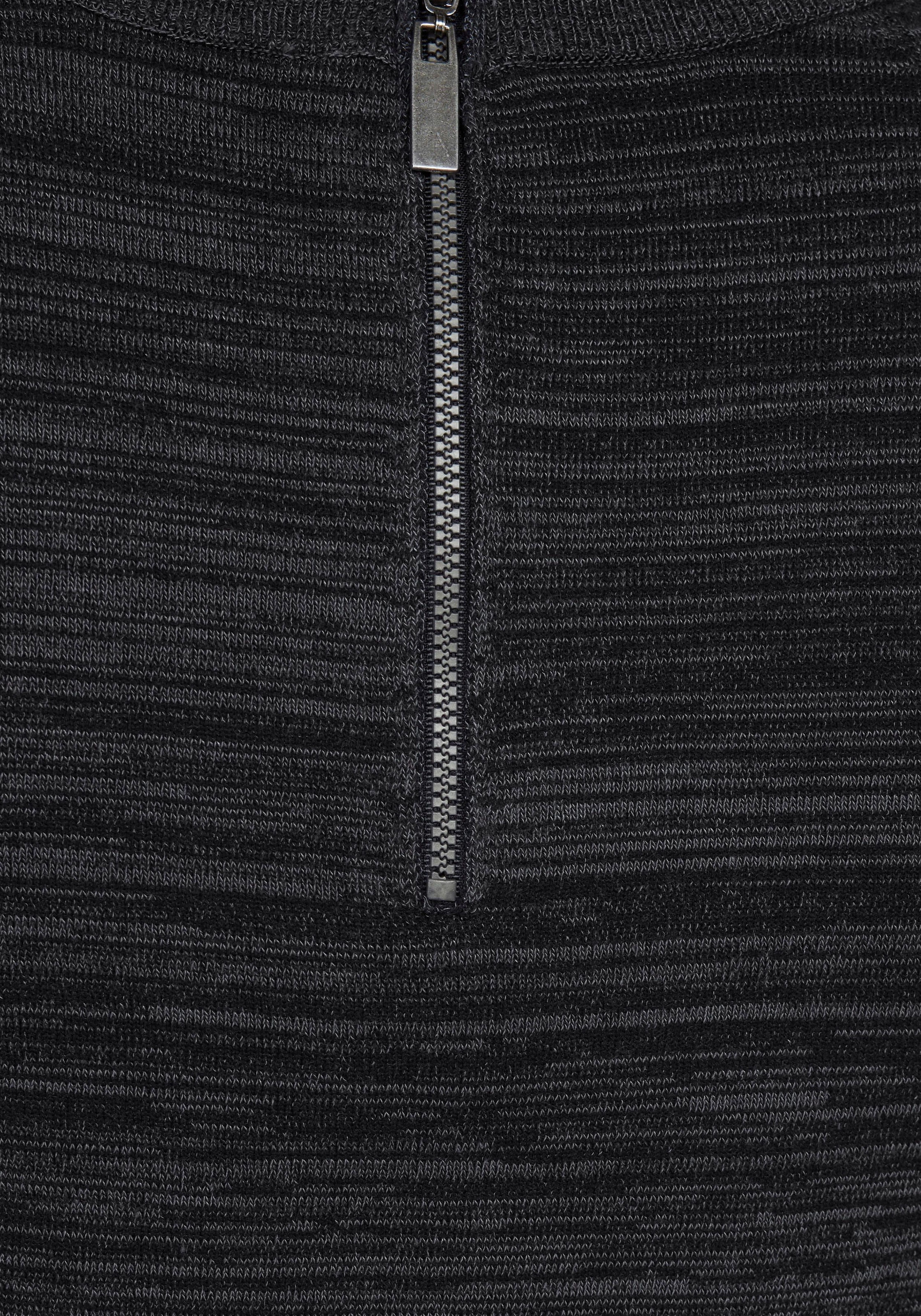 Aniston CASUAL Strickkleid mit Reissverschluss
