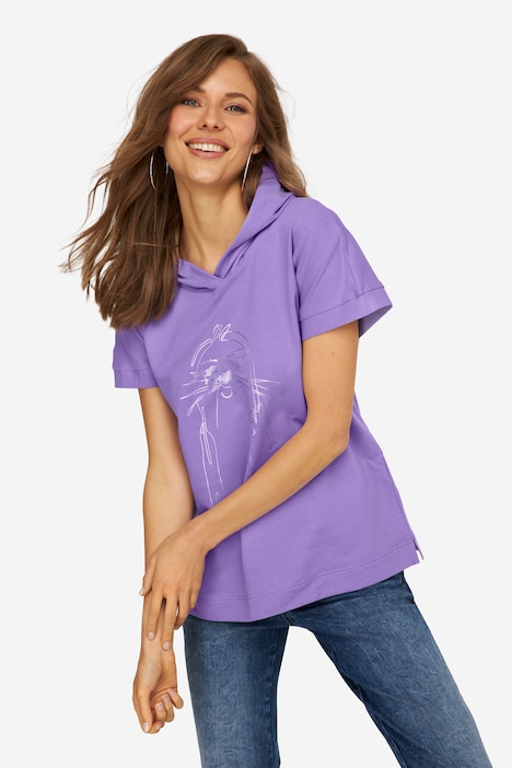 Hoodie, Robben-Print, Kapuze, OEKO-TEX