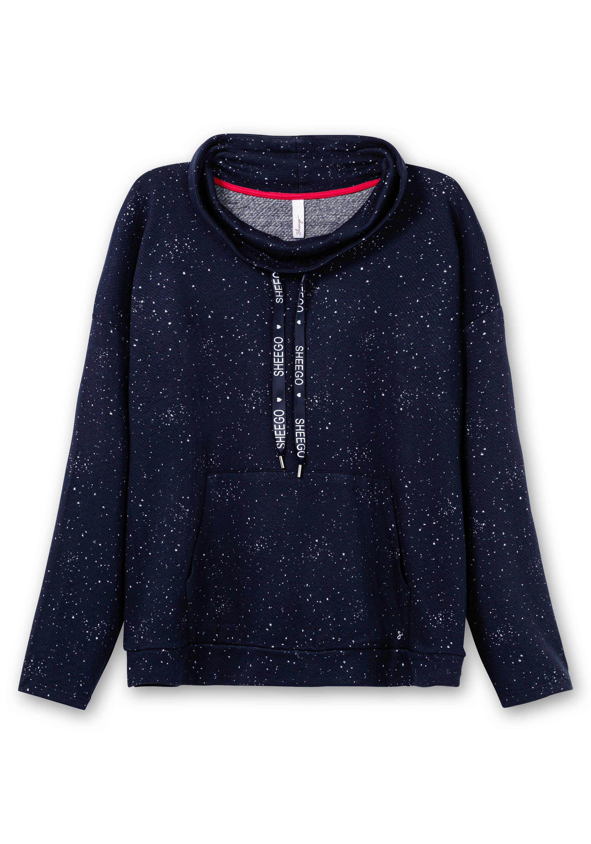 Sweatshirt mit Minimalprint, in Struktur-Qualität