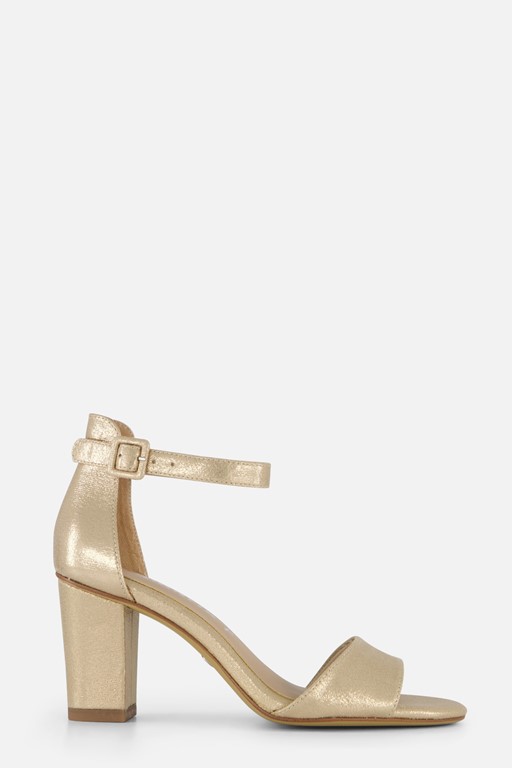 Tamaris Sandalen goud Textiel