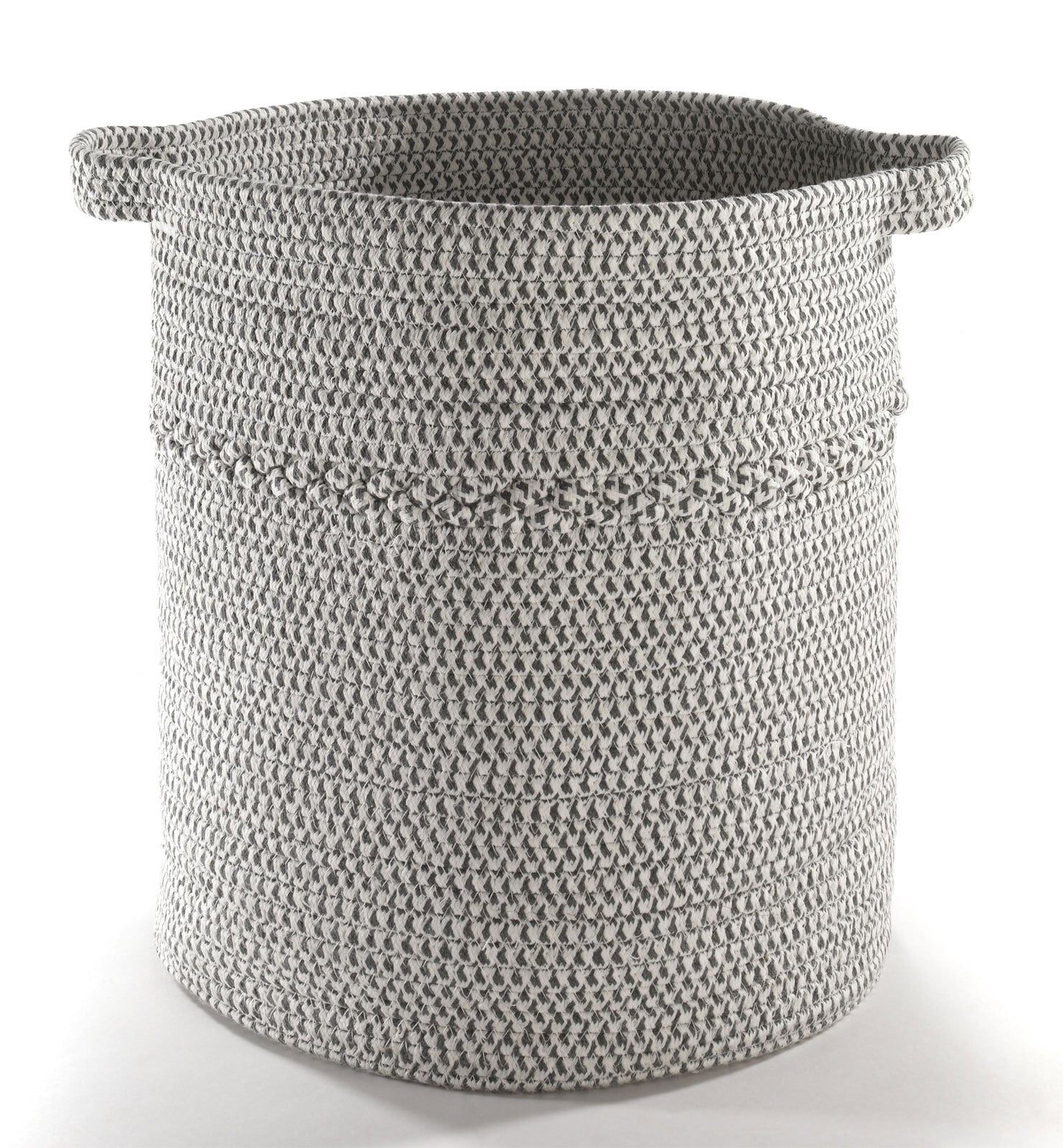 casaNOVA Aufbewahrungskorb MITTERNACHT 31 cm grau /weiß