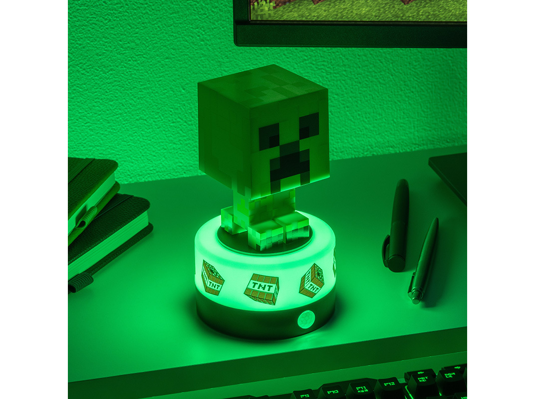 LUZ C/ ALARME ENTRADA MINECRAFT CREEPER