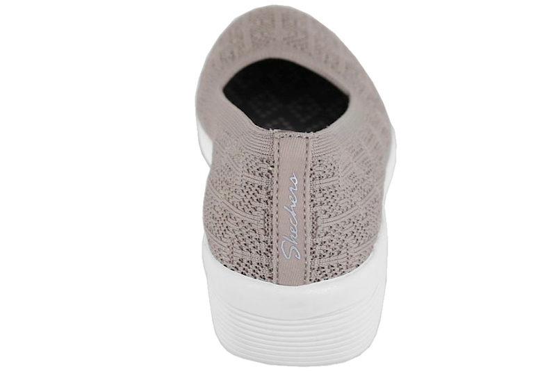 SKECHERS ARYA FOR REAL SKO I BEIGE TEKSTIL