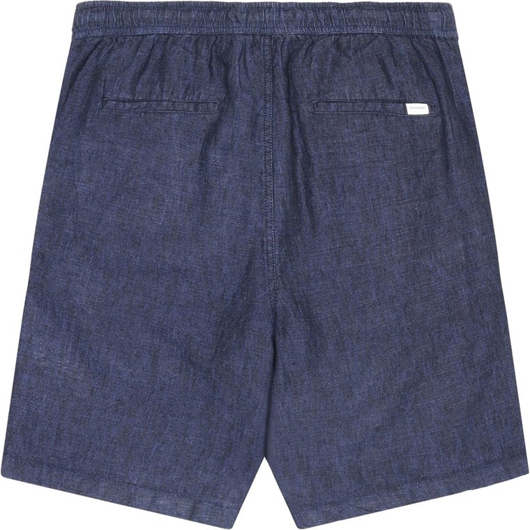 KnowledgeCotton Apparel Fig Loose Linen Shorts Total Eclipse