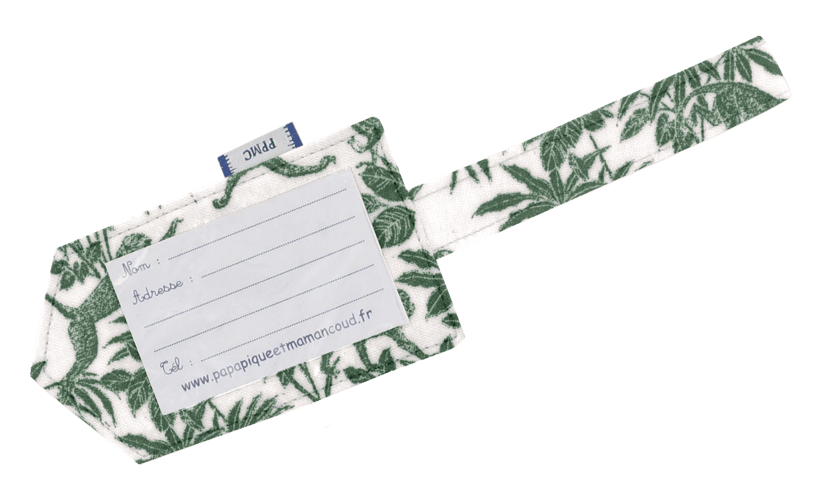 Etiquette Bagage Jungle Vintage