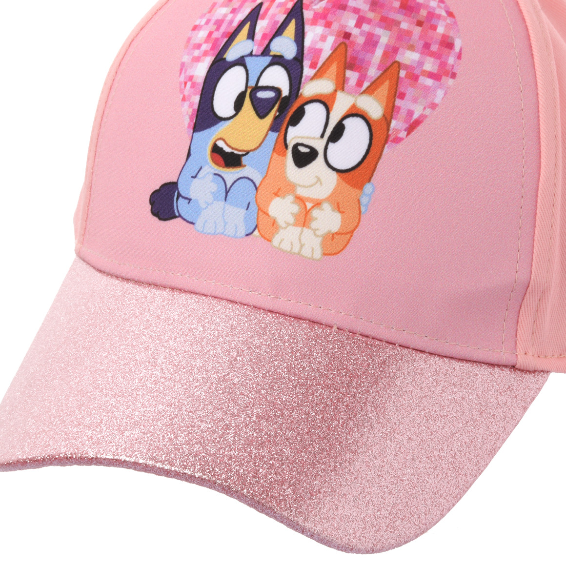 Topolino Bluey Kappe mit Glitzer rosa