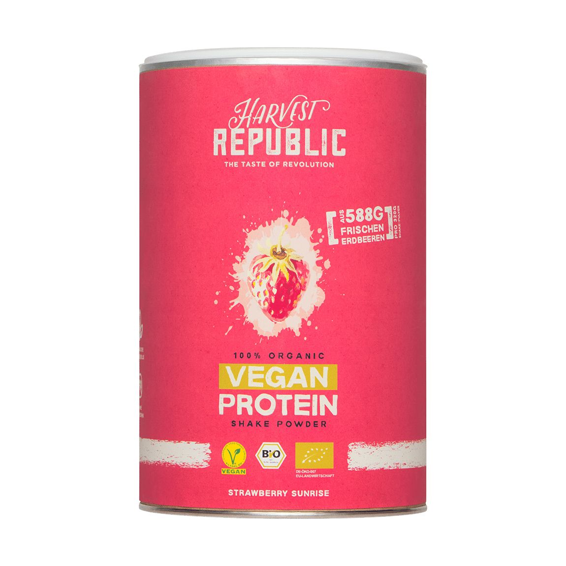 Harvest Republic Bio Almond Protein, Erdbeere