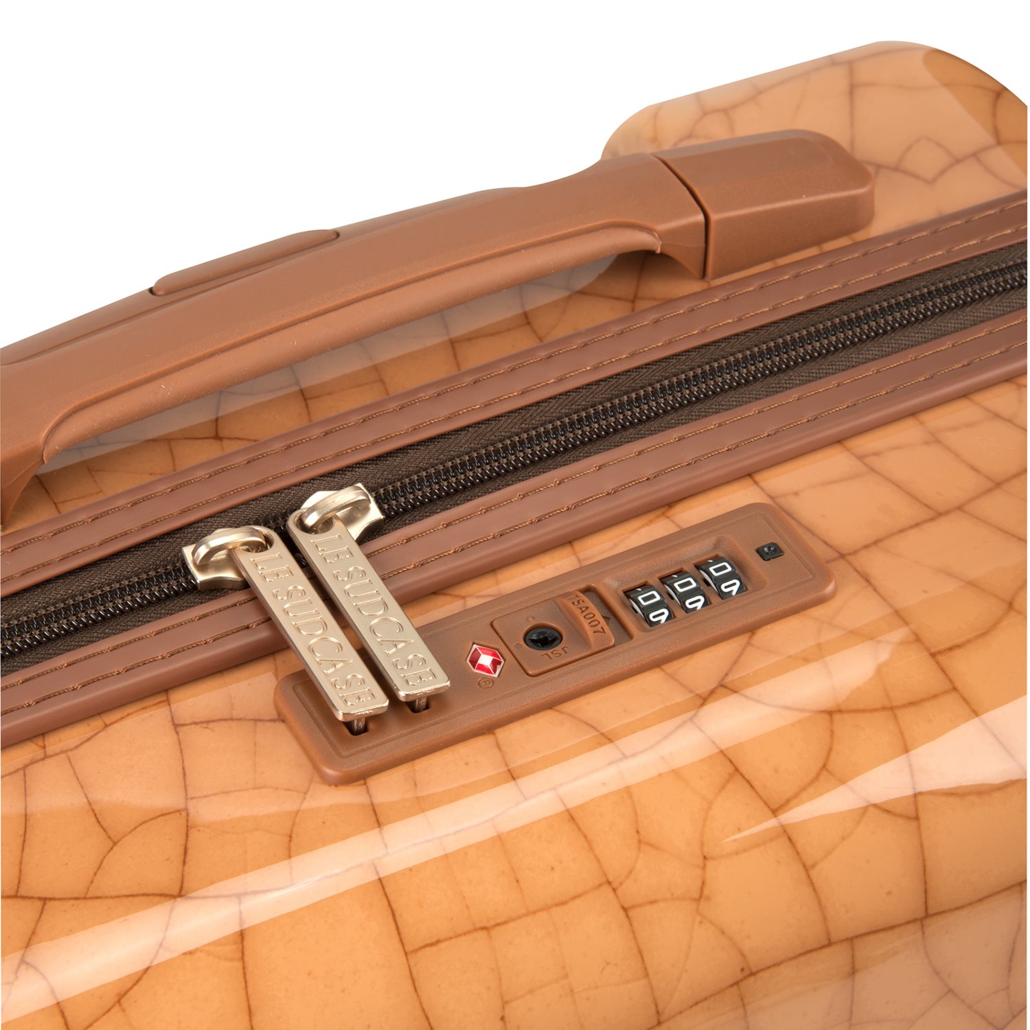 Le Sudcase Craquele Medium Trolley terra