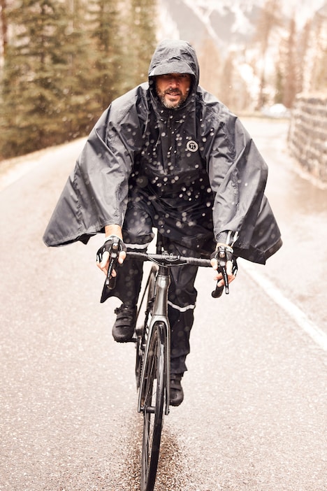 JAY-PI Regen-Hose, Bikewear, wasserdicht, Saum-Klettverschluss, Relaxed Fit