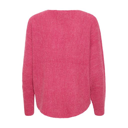 Fransa Langærmet Striktrøje, Very Berry Melange, L