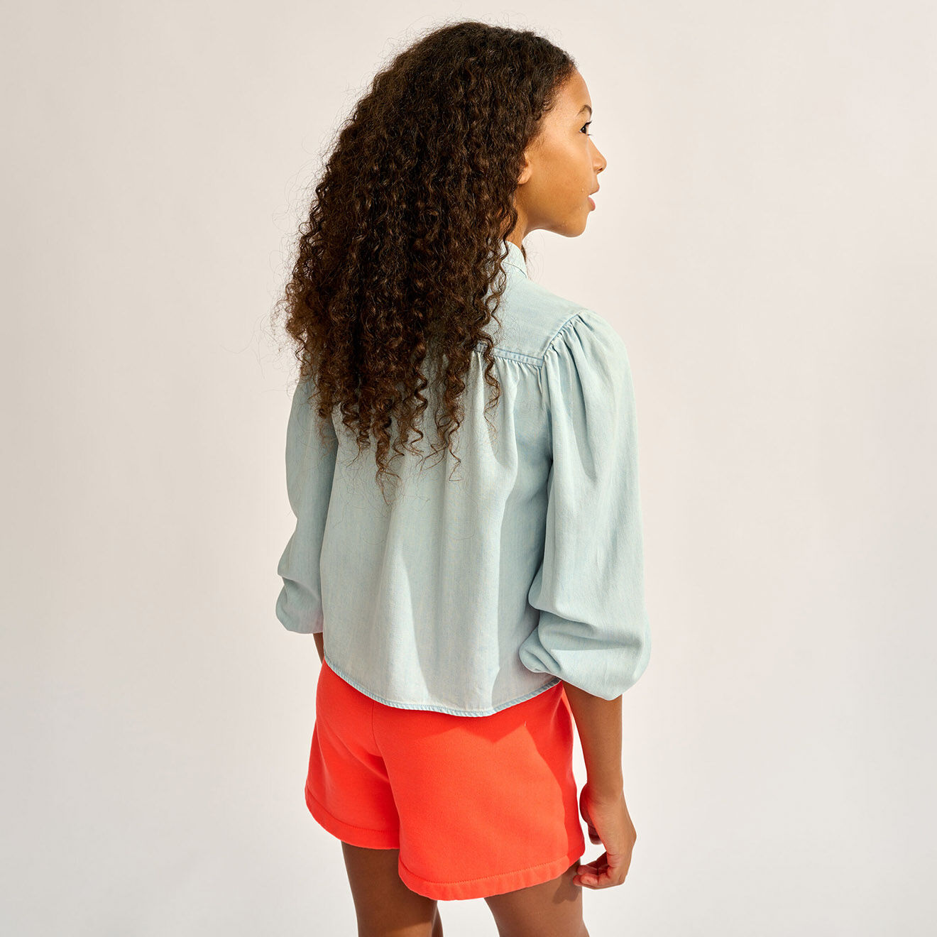 Bellerose Chemise en denim Viviane bleu clair