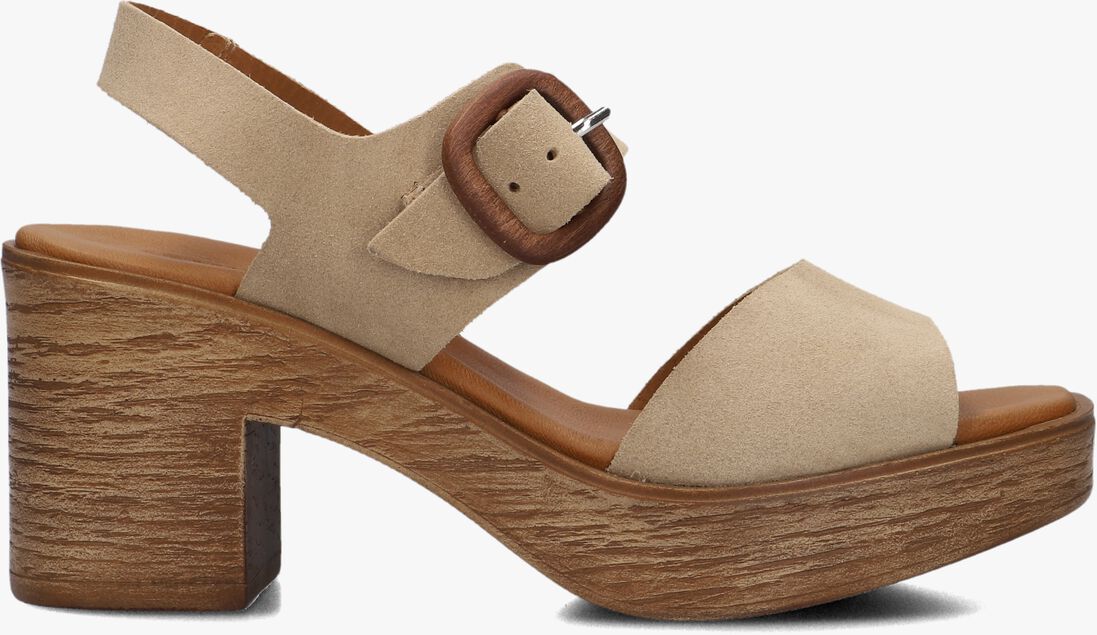 beige stefano lauran sandalen met hak 930
