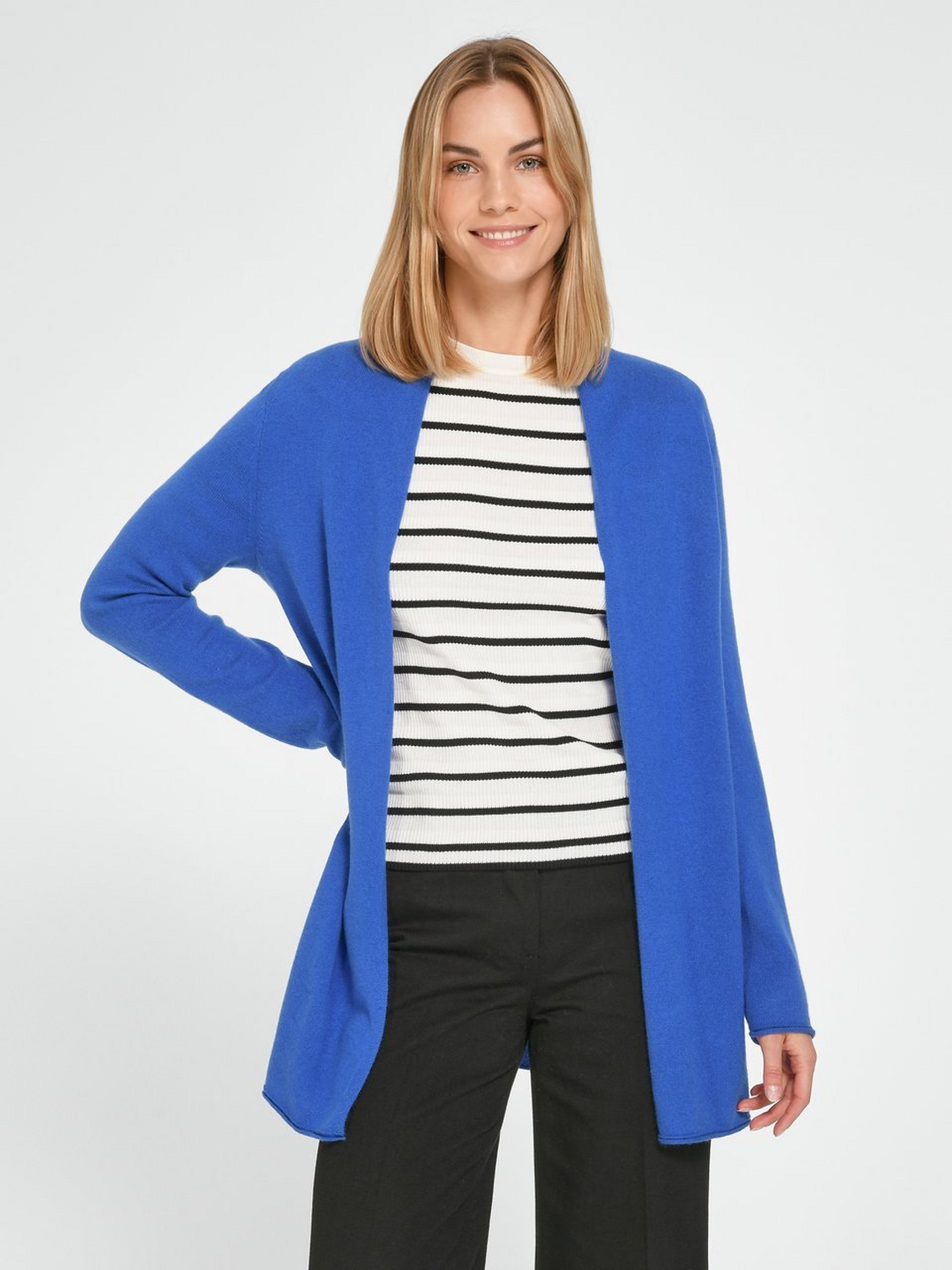 Strickjacke aus Schurwolle und Kaschmir