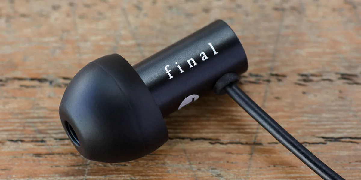Final E2000C Micro Noir Écouteurs intra-auriculaires