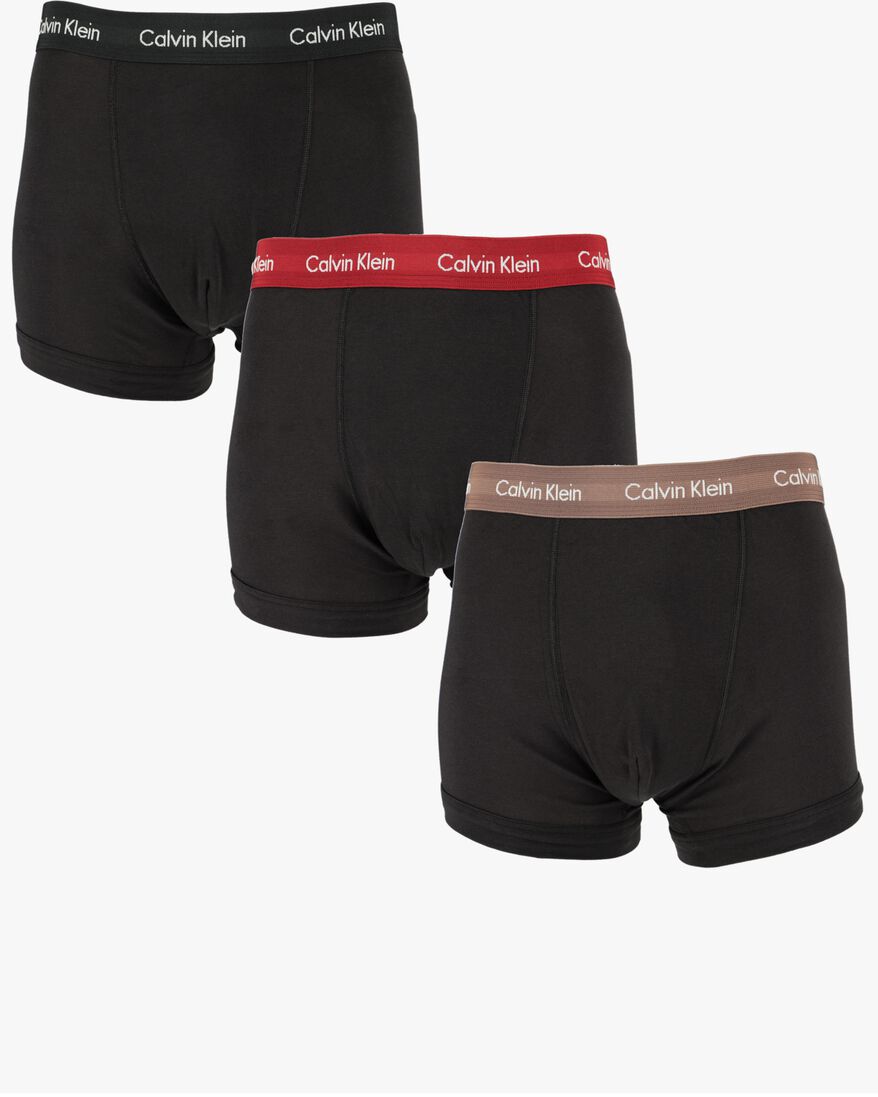 CALVIN KLEIN UNDERWEAR zwarte calvin klein underwear boxershort 3-pack trunks