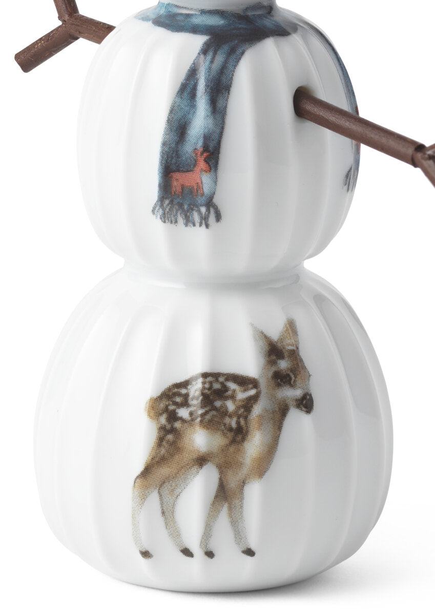 Kähler  Hammershøi Christmas Snemand figur, hvid - H11.5