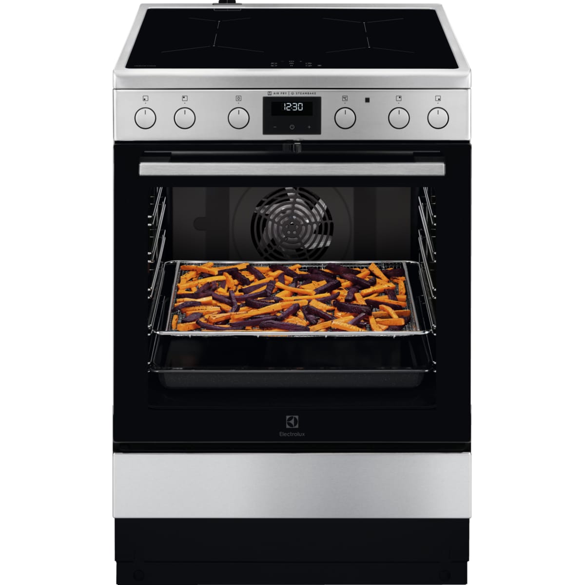 Electrolux komfyr LKI66441NX (rustfritt stål)