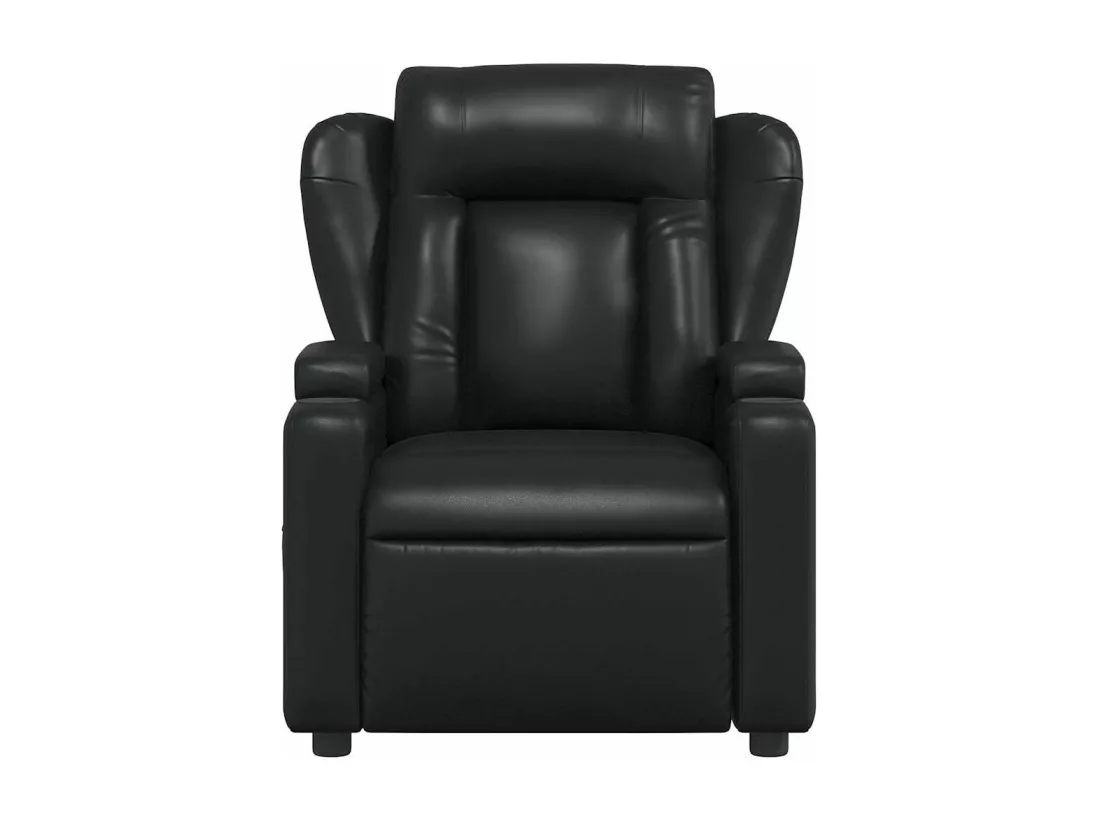 Fauteuil massant inclinable Noir Similicuir