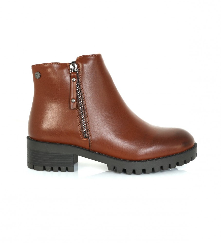 Botas de cano curto Xti 034400 Camel - Altura do salto: 5 cm -