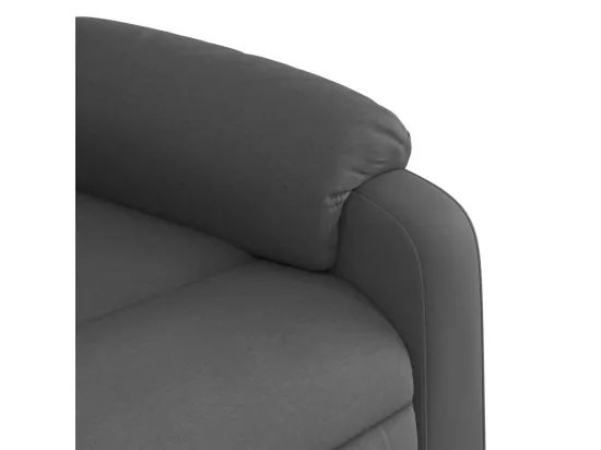 Fauteuil de massage inclinable Gris foncé Tissu